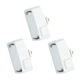 Wired Plug for Track Lighting Rails, Hanging Ceiling Lamps, No Construction Required, Easy Installation, Sliding Outlet, Cord Hanging Pendant Lights, White, 3 Pack