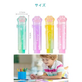 YFFSFDC Glitter Eraser Set of 4 in 4 Colors Cute Pencil Eraser Set Stationery Novelty School Office Children Children Students DIY Drawing Easy to Carry