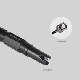 pH Meter High Precision Portable pH Tester Backlight Display Water Quality Tester for Laboratory Drinking Water Hydroponics Aquarium Swimming pool White PH-3012B