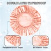 Shower Cap Double Layer Waterproof Shower Caps Reusable Elastic Shower