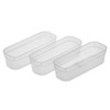 Sterilite 13538608 Narrow Storage Trays with Sturdy Banded Rim and