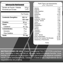 Suplemento En Polvo Meta Nutrition Full Protein Proteína Sabor Fresa Y Crema En Pote De 2kg