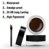 Erinde Braun Gel Eyeliner, Waterproof Long-Lasting Cream Eye Liner Gel,