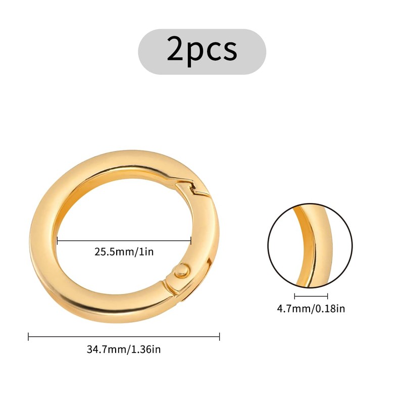 Tabanzhe Trigger Metal Spring O-ring Round Snap Buckle Trigger Zinc