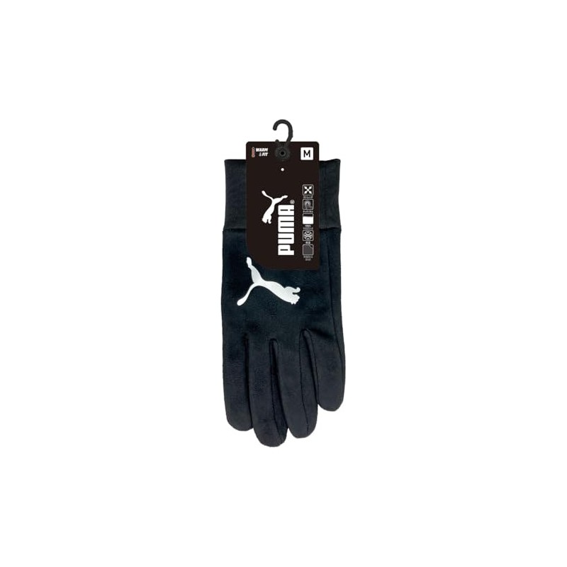 Uniworld CW-3010-BKSL-M Thermal Gloves, Soft Gloves, Black & Silver, Size