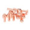10Pcs Nozzle Electrode Kit Brass 176655 Electrode 176656 Nozzle Tip