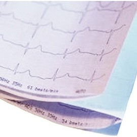 Burdick/Cardiac Science - Mortara Burdick Heartline Thermal Ecg Paper, 8.5" X5.5",Pad/300Sheets
