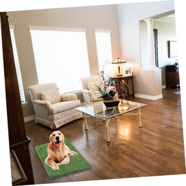 HAKIDZEL Pet Mat Dog Grass Pad with Tray Vivid Fake Grass Reusable Pee Pads Infant Pee Pad Artificial Grass Mat Replaceable Fake Grass Replaceable Pet Pee Pad or Cat Litter Box