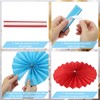 PATIKIL 8"/12"/16" Paper Fans Hanging Decoration, 6 in 1 Set