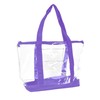 DALIX Clear Shopping Bag Security Work Tote Shoulder Bag Womens