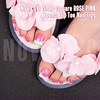 NOVO OVO French Tip Toe Nail Tips press on, ROSE
