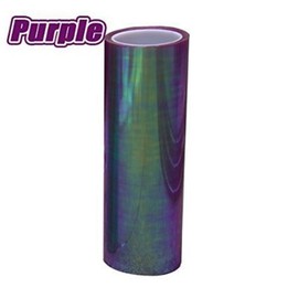 DIYAH 12 X 48 inches Self Adhesive Shiny Chameleon Headlights Tail Lights Fog Lights Films,Film Sheet Sticker,Tint Vinyl Film with Hand Tools (Purple)