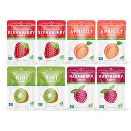 Nature’s Turn Freeze-Dried Fruit Crisps – Healthy, Gluten-Free, Crispy & Delicious, Plant-Based Snack, Ideal for Cereal, Smoothies, School Lunches, & On-the-Go, Sour Variety, Bags of 8 (0.53 oz Each)
