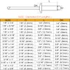 3/16" x 3/4" Aluminum Blind Rivets, 4.8mm x 19mm Pop