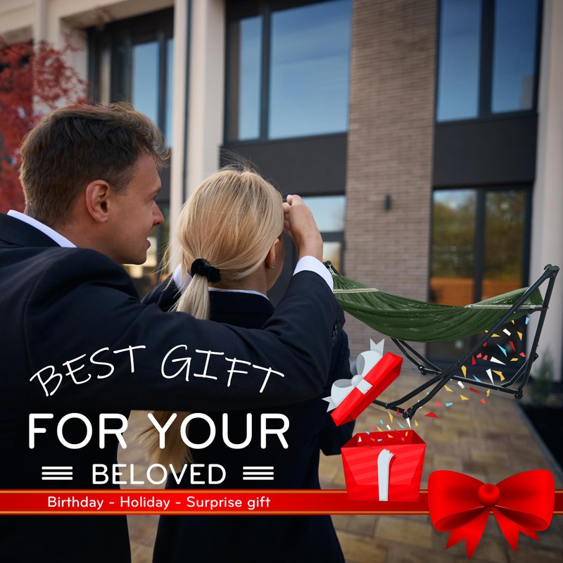 Tranquillo UniGen Hammock/Hammock with Stand for Outside, Double Hammock for