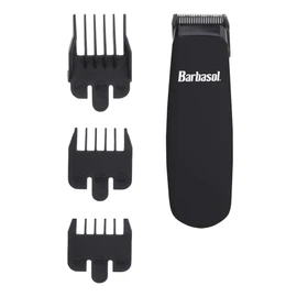 Barbasol - Recortadora compacta para retoques con cuchillas de acero inoxidable de precisión y 3 peines guía