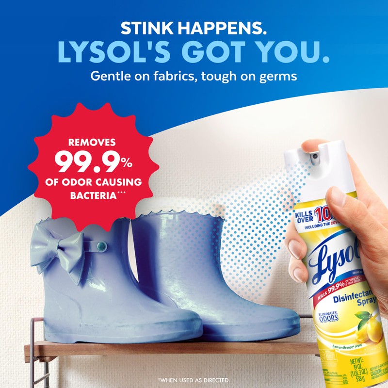 Lysol Disinfectant Spray, Sanitizing and Antibacterial Spray, For Disinfecting and