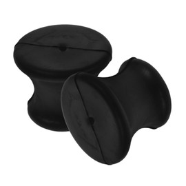 ABOOFAN 2pcs Tuning Fork Holder Instruments Solfeggio Tuning Forks Products Meditation Accessories Home Office Decor Meditation Body Tuning Forks Mallet Rubber Black