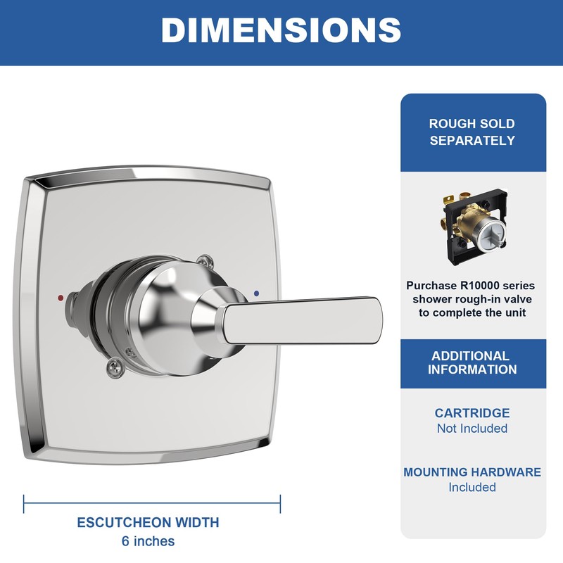 Replacement for Delta Faucet Ashlyn 14 Series Single-Function Shower Valve