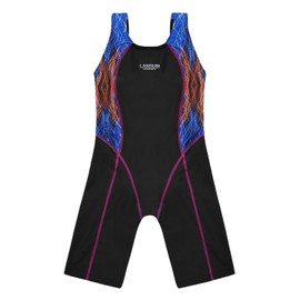 Cadocado - Traje de baño deportivo de una pieza para niñas, con espalda y espalda, Naranja, 2-4 Años