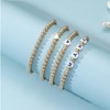 72ore Gold Beaded Stackable Bracelets - 4 or 6 Count