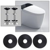 ECSiNG 10Pcs Toilet Seat Washer Replacement Toilet Seat Hinge Fitting
