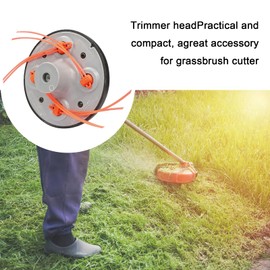 CDIYTOOL Universal Aluminum Strimmer Head M10 x 1.25 Left - Brush Cutter Attachment Kit Electric Accessories for Garden Lawn with 15M Cutting Line