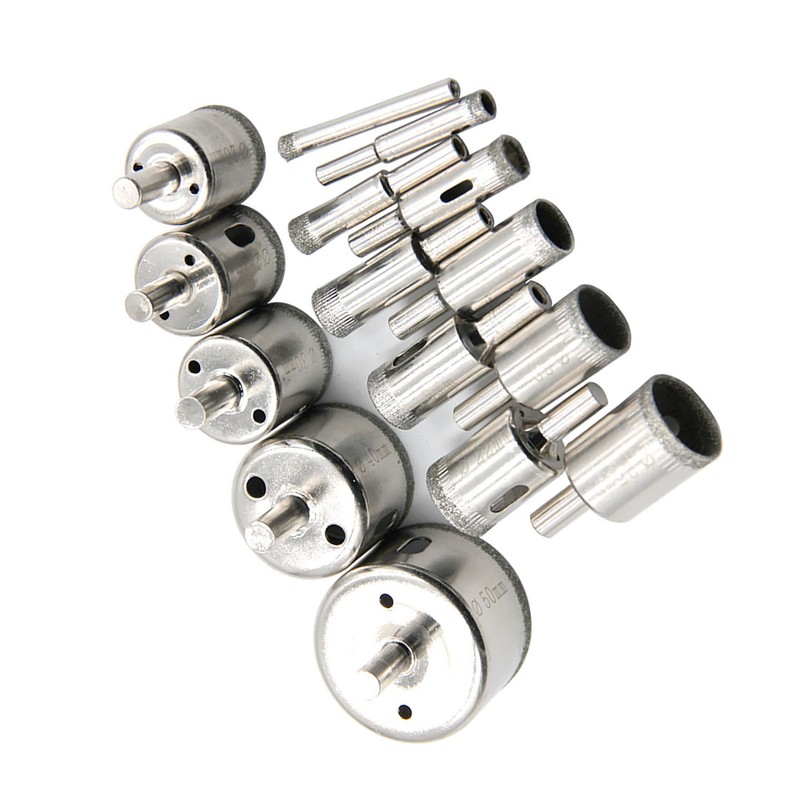 15Pcs Diamond Drill Bit Fast Clean Cutting Hand Hole Opener