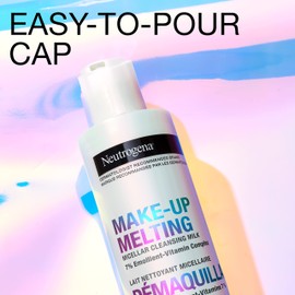 Neutrogena Make-up Melting Micellar Cleansing Milk - Makeup Remover - Vitamins & Emollients - Sensitive Skin - 198 mL, clear