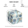 POIUBLE Tissue Box Holder Corals and Seashells Tissue Box Cover