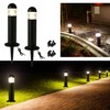2 Pack Low Voltage Landscape Pathway Lights, 12V LED Bollard