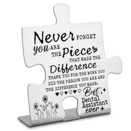 Thank you Appreciation gifts for Dental Assistant, Going Away Retirement Gift for Dental Assistant, Inspirational gifts for Dental Staff Doctor Nurse Decorative Signs & Plaques-DX394