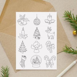 Waterproof Tattoo Stickers Christmas Instant Tattoos / 방수타투스티커 크리스마스 인스턴트 타투