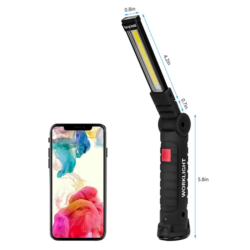 Lmaytech Gifts for Men 3Pack LED Flashlight, Rechargeable Work Lights