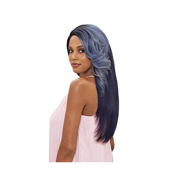 TOPS C JANICE (1B Off Black) - Vanessa Synthetic Swiss Silk Lace Front Wig