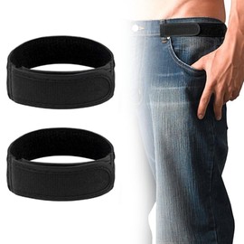 XXLKVSK 2Pcs No Buckle Belt No Buckle Invisible Stretch Belt No Buckle Elastic Belt No Buckle Belts for Men Adjustable Invisible Stretch Side Waist for Traveling School Work Home