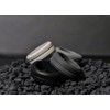 Prymitiv Silicon Rings for Men, Element 4 Pack representing Carbon,