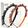 2 piezas de diadema con flequillo para el cabello, clip