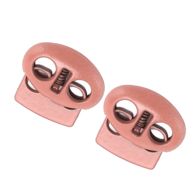 30Pcs Metal Cord Locks Double Hole Zinc Alloy Durable Light