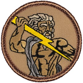 Zeus Patrol Patch - 2" Diameter Round Embroidered Patch (Sew-on)