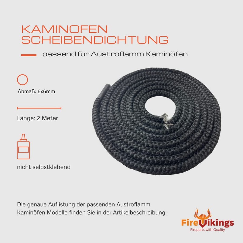 Austroflamm Stove Disc Seal 2 m Diameter 6 x 6