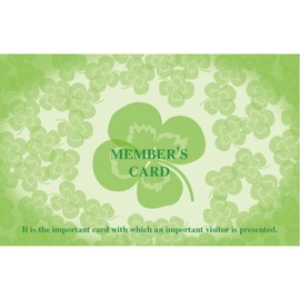 Taka Seal Card 16-4912 Member's Card Clover Bi-Fold, 50 Sheets