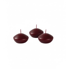Cereria Di Giorgio - 20 Candele Galleggianti - Ø 4.5 cm h. 2.7 cm - Borgogna