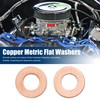 X AUTOHAUX 30pcs M7 x 14mm x 1mm Copper Flat