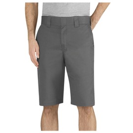 Dickies Men's 11 Inch Relaxed-fit Stretch Twill Work Short, Gravel Gray, 40