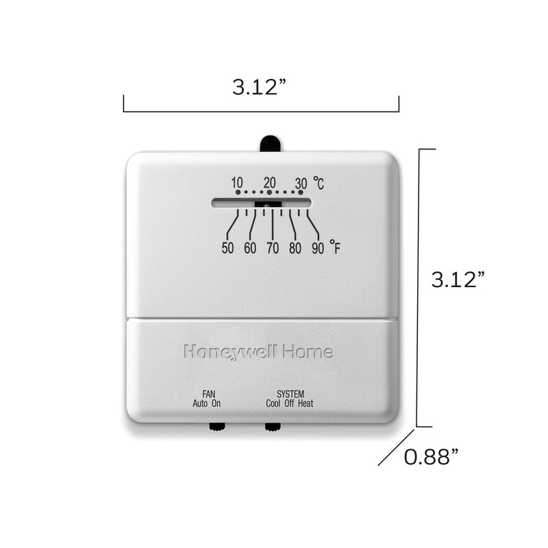 Honeywell Home CT31A1003 Heat/Cool Non-Programmable Thermostat, Beige