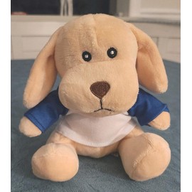 Hug-a-BooBoo Super Cute and Cuddly 6" Plush Puppy Dog with Removable T-Shirt, Great for Gift, Gift Basket, Party Favor