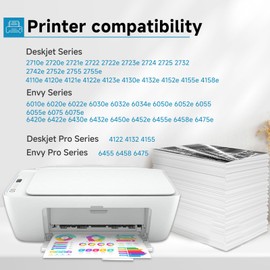 Skyink Remanufactured Ink Cartridge Replacement for HP ink 67 XL 67xl Printer HP67XL (2 Black )Works for 2700 2855e 4133e 2755e 4155e 2722 2752 Envy Pro 6455 6458 6475 Envy 6000 6458e 6455e 6055e 6075
