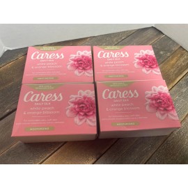 Caress 4pk Caress Daily Silk Bar Soap Floral Oil Essence Newly Discontinued