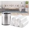 4 Gallon Trash Bags - 100 Small Mini Garbage Bags | 17" x 18" Clear Waste Basket Trash Bags | Bulk Plastic Bathroom Trash Can Liners